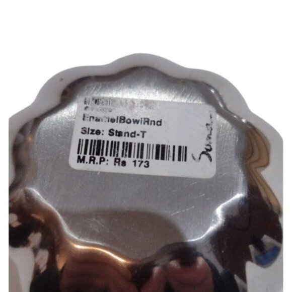 Pair Small‎ Ceramic Trinket Dishes Bowls by Suma Ceramic Inlay & Silvered Outers - Picture 5 of 12